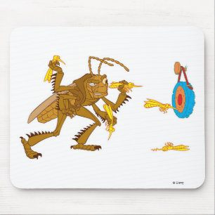 A Bug's Life Hopper Throwing Hornet "darts" Disney Mouse Pad