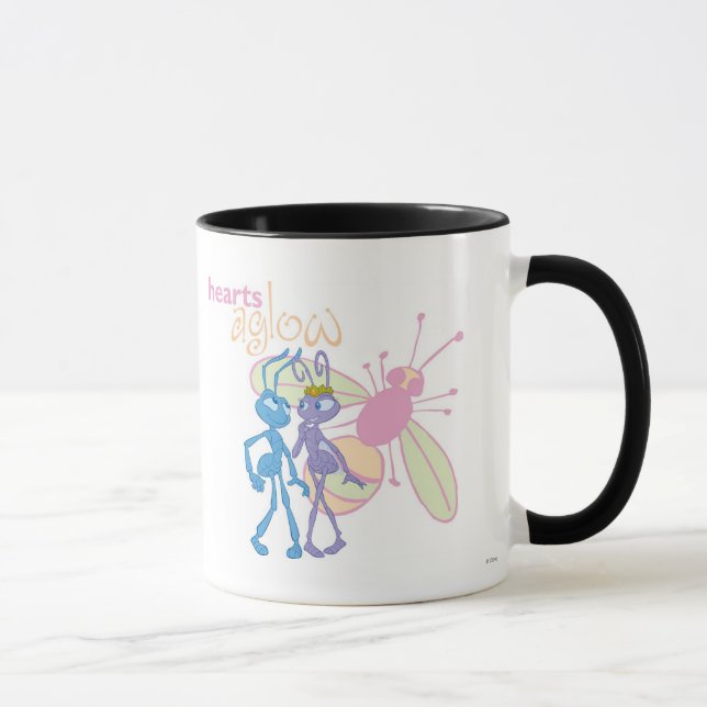 A Bug's Life Princess Atta and Flik Hearts Aglow Mug (Right)