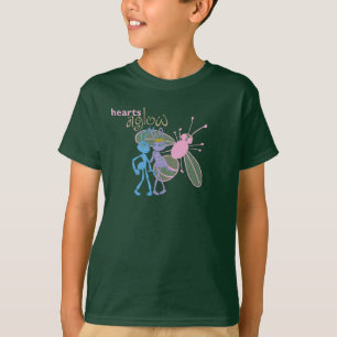 A Bug's Life Princess Atta and Flik Hearts Aglow T-Shirt