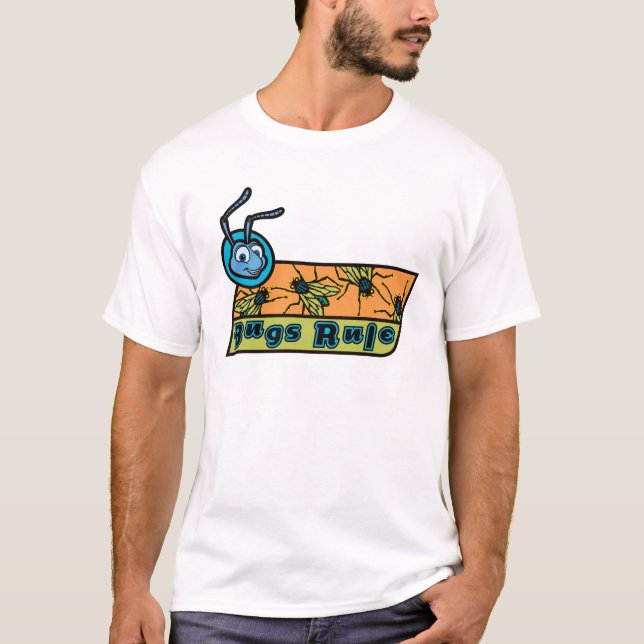 A Bug's Life's Flik "Bugs Rule" Disney T-Shirt (Front)