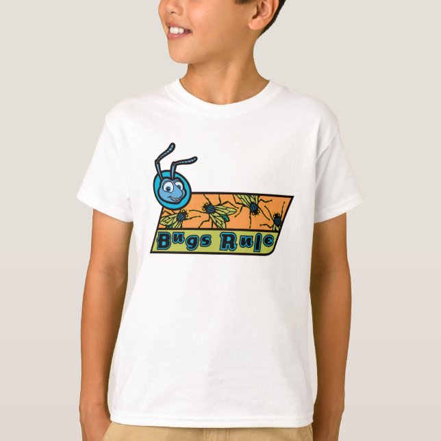 A Bug's Life's Flik "Bugs Rule" Disney T-Shirt (Front)