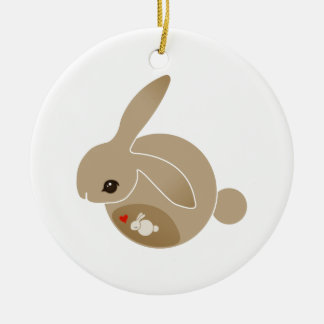 a BUN in the oven Ceramic Ornament