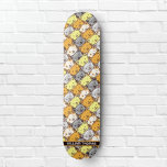 A Bunch of Cats Pattern Personalized Skateboard<br><div class="desc">The fun and cute skateboard design features a seamless pattern of colourful cat heads.  It is easy to personalize with your kids' name,  and perfect for boys or girls.</div>