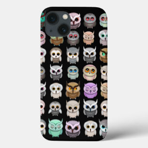 A Bunch of Cute Owls Design iPhone 13 Case