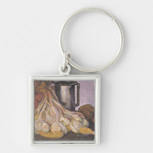 A Bunch of Garlic and a Pewter Tankard Keychain