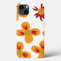 a bunch of orange and red flowers on a white backg