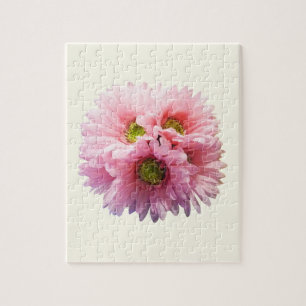 A Bunch of Pink Daisies Jigsaw Puzzle