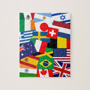 A Bunch of World Flags Jigsaw Puzzle
