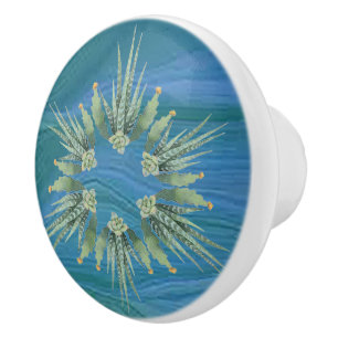 A Burst of Feathers Ceramic Knob / Pull