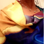 A Burst Of Yellow Happiness Graphic Scarf<br><div class="desc">This lovely chiffon scarf has a printed image of a graphic design yellow rose with swirls of colours. You can costumize this chiffon scarf to add your name or just have the design only.</div>