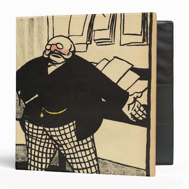 A business man and his client binder (Front/Inside)