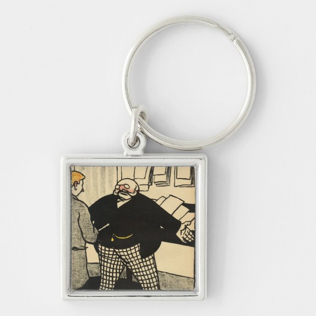 A business man and his client keychain (Front)