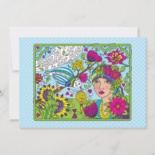 A Busy Life_Flat Card 7"x5" (Front)