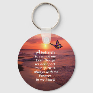 A Butterfly to Remind Me Keychain