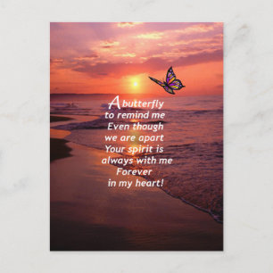 A Butterfly to Remind Me Postcard