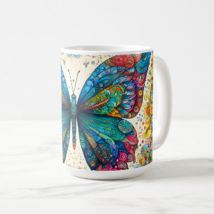 A Butterfly's Rainbow Ballet Coffee Mug