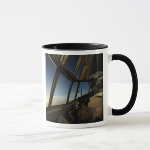 A C-130 Hercules pilot scans the horizon Mug