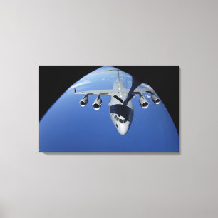 A C-17 Globemaster III receives fuel 2 Canvas Print