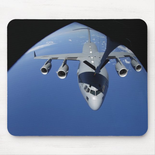A C-17 Globemaster III receives fuel 2 Mouse Pad (Front)