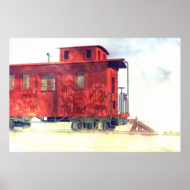 A caboose at the end of the line poster (Front)