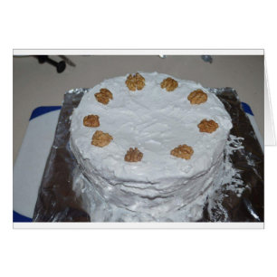 A cake with frosting