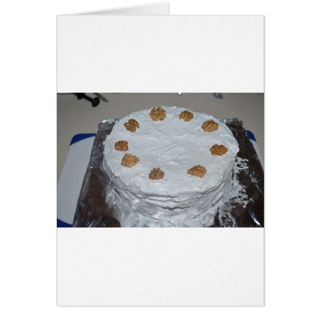 A cake with frosting (Front)