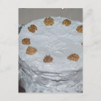 A cake with frosting