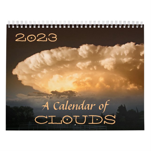 A Calendar of Clouds with Poetry and Quotes 2023 (Cover)