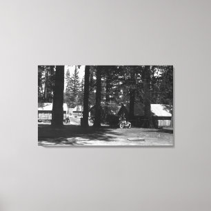 A Campground Scene Canvas Print