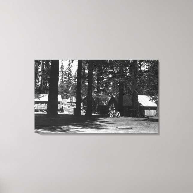 A Campground Scene Canvas Print (Front)