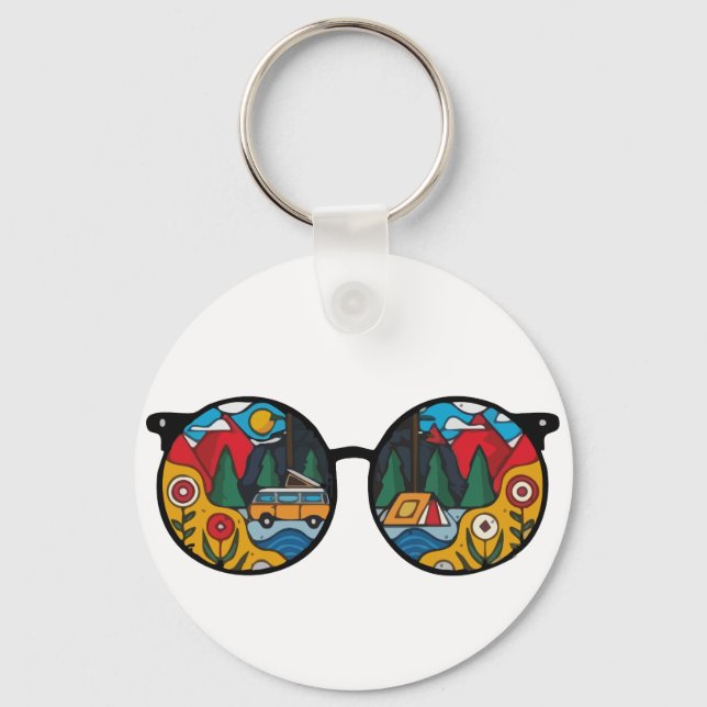 A Camping Adventure Keychain (Front)
