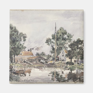 A Canal in The Hague, 1868 Magnet