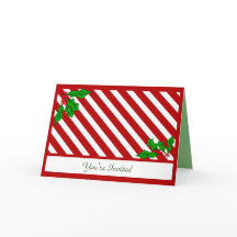 A Candy Cane Basics Party Invitation
