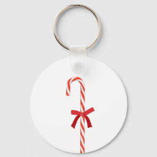 A Candy Cane Keychain