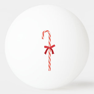 A Candy Cane Ping Pong Ball