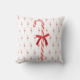 A Candy Cane Throw Pillow