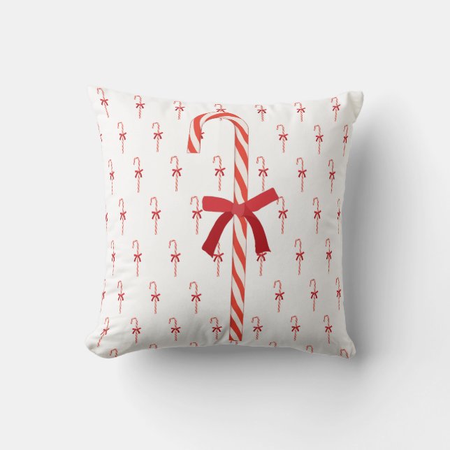 A Candy Cane Throw Pillow (Front)
