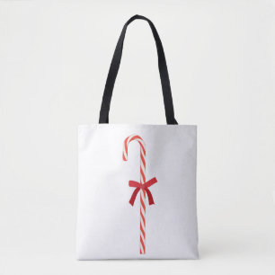 A Candy Cane Tote Bag