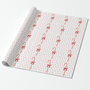A Candy Cane Wrapping Paper