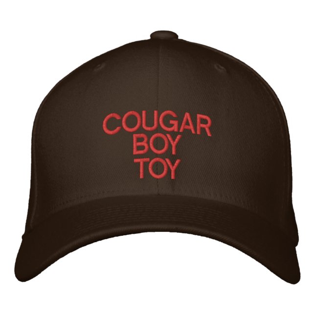 A cap wIth  "COUGAR BOY TOY" On It (Front)