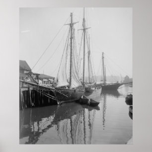 A Cape Ann Fishing Schooner Poster