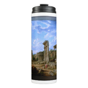 A Capriccio of the Roman Forum by Giovanni Pannini Thermal Tumbler