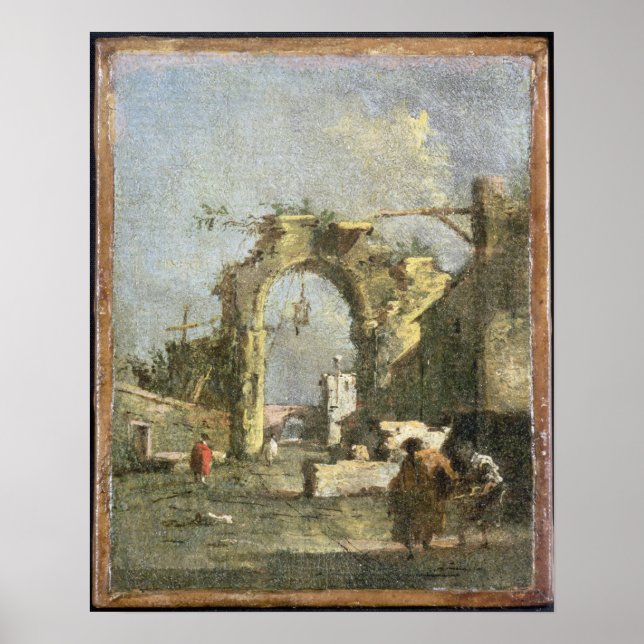 A Capriccio - Ruins, 18th century Poster (Front)