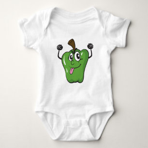 a capsicum baby bodysuit