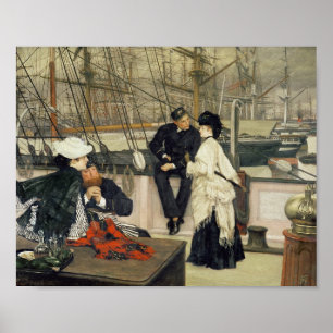 A Captain and First Mate Entertaining the Ladies Poster