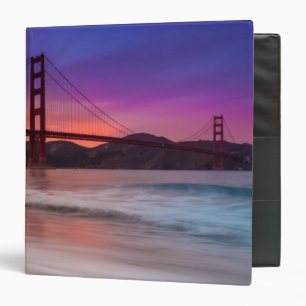 A capture of San Francisco's Golden Gate Bridge Binder