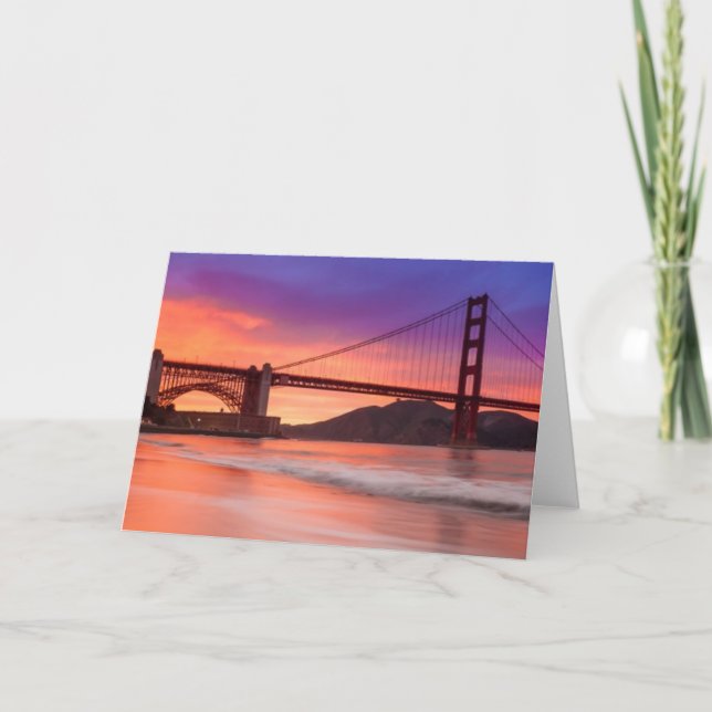 A capture of San Francisco's Golden Gate Bridge Card (Front)