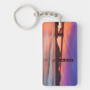 A capture of San Francisco's Golden Gate Bridge Keychain