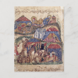 A Caravan Stop, from 'The Maqamat' by Postcard