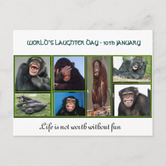 A card for World's laughter day